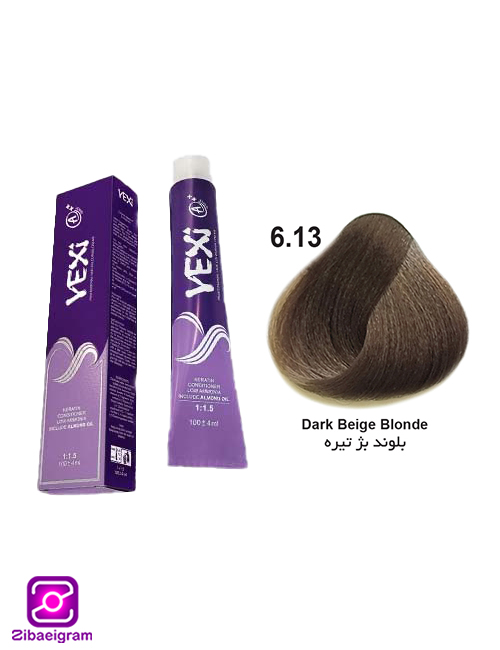 رنگ-مو-بلوند-بژ-تیره-یکسی