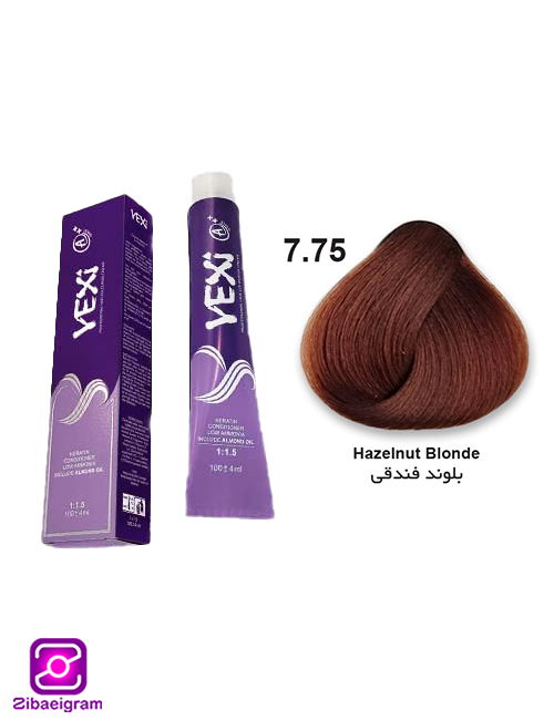 رنگ-مو-بلوند-فندقی-یکسی