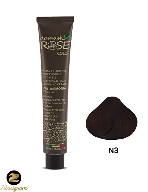 رنگ-مو-طبیعی-داماسک-رز-N3