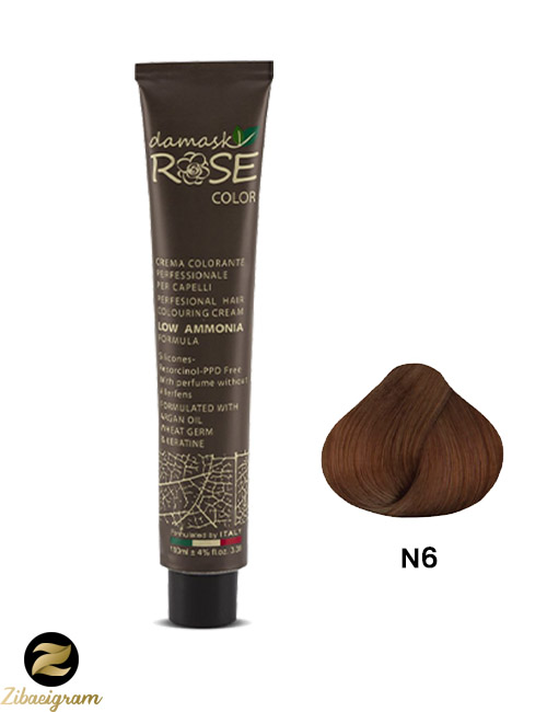 رنگ-مو-طبیعی-داماسک-رز-N6