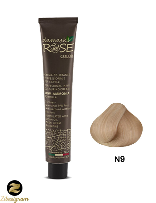 رنگ-مو-طبیعی-داماسک-رز-N9