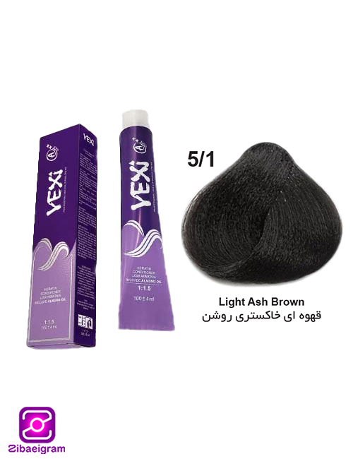 رنگ-مو-قهوه-ای-خاکستری-روشن-یکسی