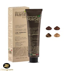 رنگ مو عسلی داماسک رز