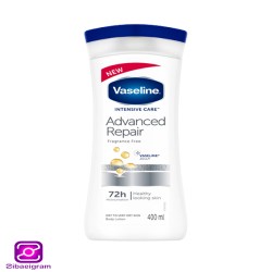 لوسیون بدن وازلین مناسب پوست خشک مدل advanced repair